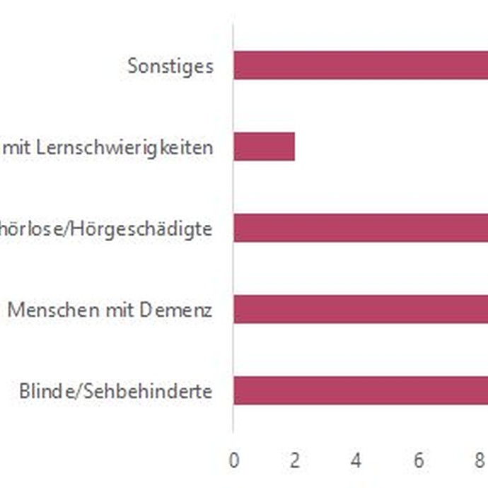 Grafik: Menschen mit Behinderung als besondere Zielgruppe, nämlich ... (vergrößerte Bildansicht wird geöffnet)