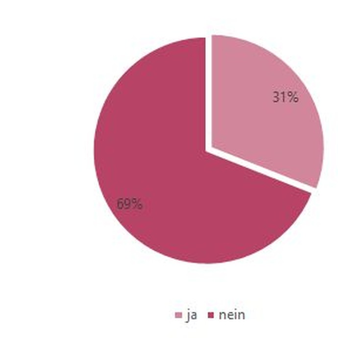 Grafik: Haben Sie im Jahr 2019 zusätzliche Projektfördermittel eingeworben? (vergrößerte Bildansicht wird geöffnet)